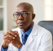 Portrait of Dr Olalekan Champion Idowu, Family Physician and health educator